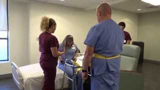 Physical Therapy Transfer Training  How To Transfer From Wheelchair To Bed [upl. by Danie]