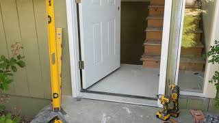 Jeld Wen Front Door Installation  Really crappy products and craftsmanship PART 1 [upl. by Kahl]