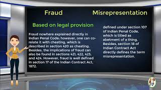 What is Difference Between Fraud amp Misrepresentation [upl. by Yenduhc]