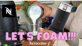 How To Foam Milk With Aeroccino 3 Make Coffee With Foam Tips amp Tricks  Easy Foamed Latte Recipe [upl. by Wystand257]