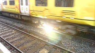 Merseyrail 507 009 making arcs at Birkdale station [upl. by Laet]