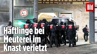 Gefängnismeuterei Polizei stürmt Knast in Thüringen  JVA Untermaßfeld [upl. by Appledorf894]